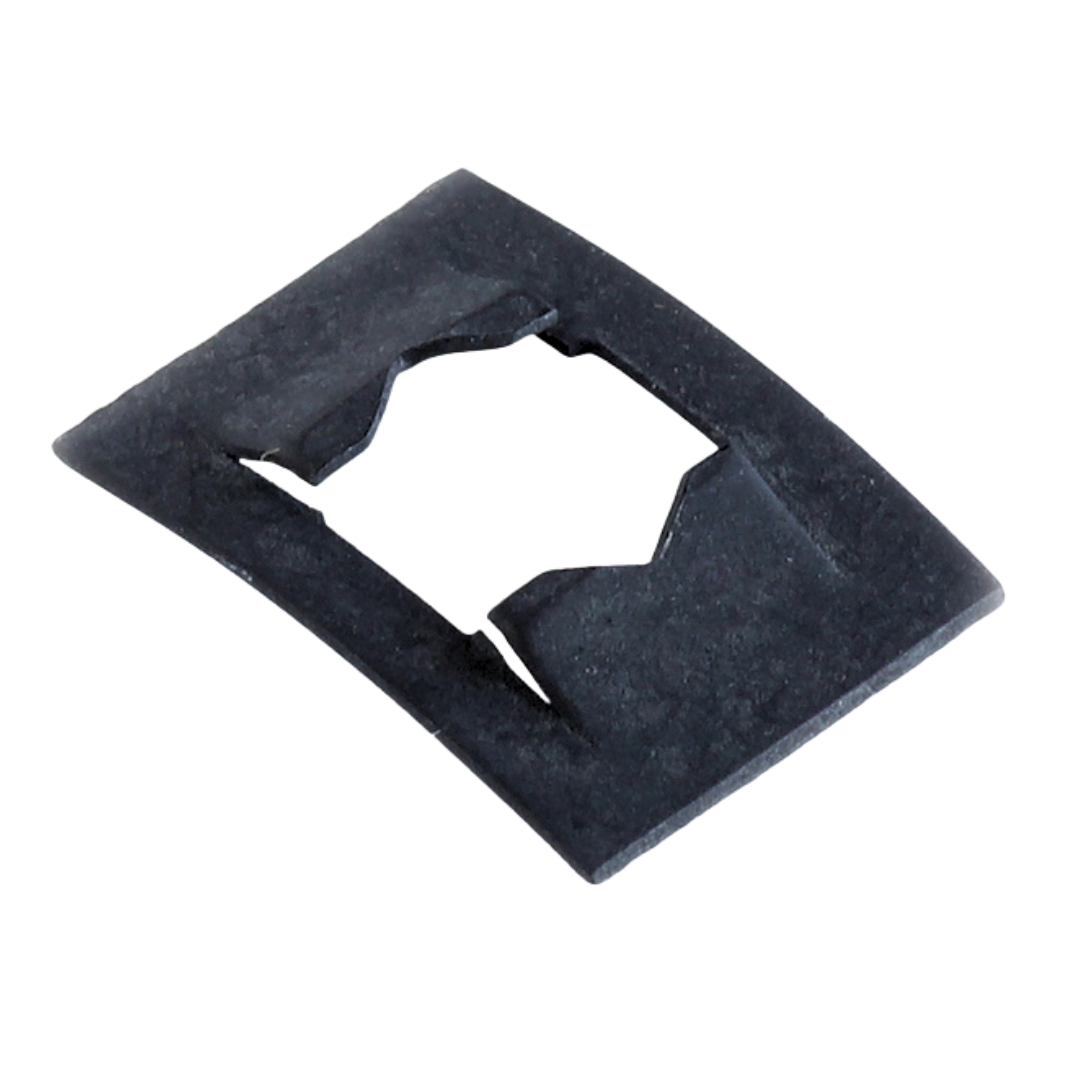 .250 DIA. STUD RECEIVER FLAT TYPE BLACK PHOS & OIL, LENGTH .62 WIDTH .44, .017 MAT THK