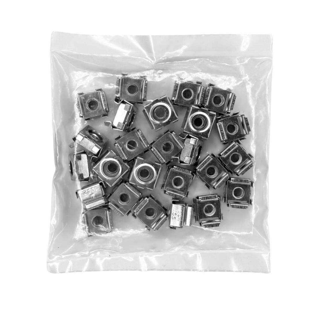 10-32 Cage Nuts, 25-Piece Bag