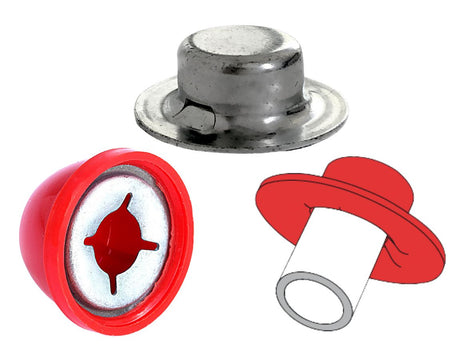 Push-On Cap Fasteners
