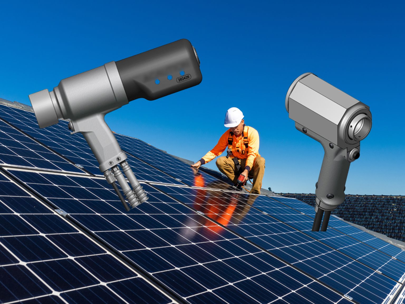 Solar Panel Installation Rivet Drivers