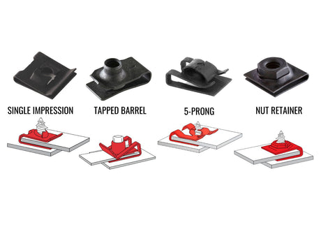 Types of U-Nut Fasteners