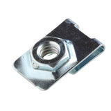 1/4-20 J NUT RETAINER STEEL ZINC ELECTROPLATE, PANEL RANGE .032-.093, 12.7 CTR HOLE TO EDGE