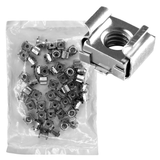 10-32 Cage Nuts, 50-Piece Bag