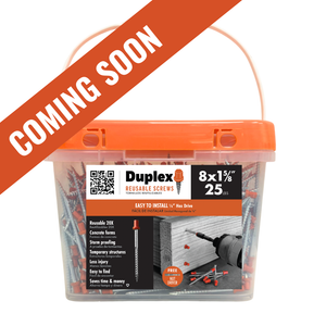 COMING SOON: 1-5/8" Duplex Screws – 25 lb Bucket