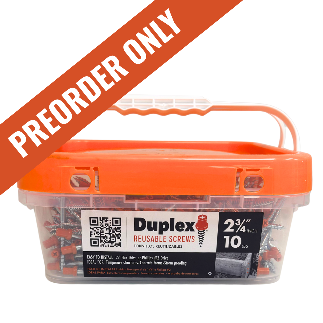 2-3/4" Duplex Screws – 10 lb Bucket (Preorder Only)