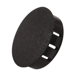 DOME PLUG BLACK 6/6 NYLON, .125 PANEL THK., 1.093-1.125 HOLE DIA., 1.218 HEAD DIA.