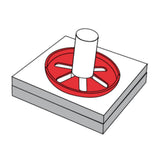 5/16 STUD DIA. ROUND FLAT PUSHNUT MECH. ZINC, 15/16 OD .097 HEIGHT, .015 MAT. THK. (PV312015-598)
