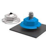 .125 STUD DIA. SELF THREADING NUT MECH. ZINC, .308 ACROSS FLATS, .354 ACROSS CORNERS (SD125085SOH)