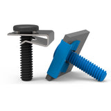 1/4-20 U TYPE NUT BLACK PHOS & OIL, .062-.125 PANEL RANGE, .540-.560 LENGTH, .490-.510 WIDTH
