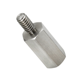 Metric Male-Female Standoff, 4.5mm Hex x 10mm Lg, M2.5 x 0.45 ID Thd, Steel, Zn Clear