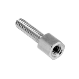Jackscrew, 3/16" Hex OD x 3/16" Body x 3/16" Male Thread Length, 4-40 Thread, Stainless Steel