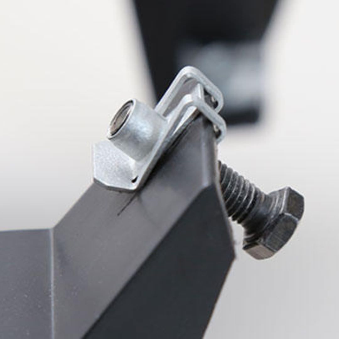 5/16-18 MULTI-THREAD U NUT BLACK PHOS & OIL, PNL RNGE .025-.15, CTR HOLE TO EDGE .50 (LUGS561863-4)