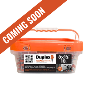  COMING SOON: 1-5/8" Duplex Screws – 10 lb Bucket