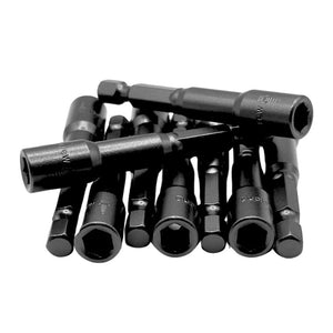 1/4" Impact-Rated Magnetic Hex Nut Driver – 10/Box – Duplex Screw
